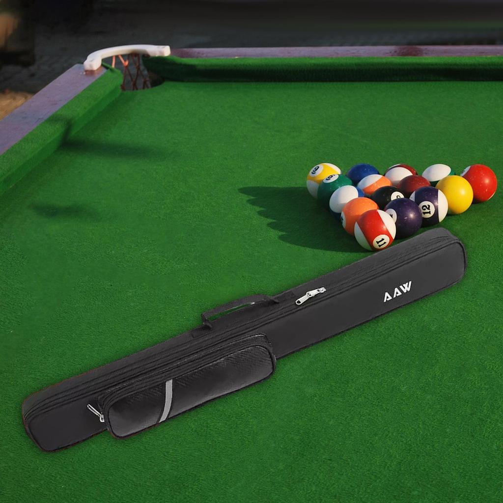 Billiards Pool Cue Case 3/4 Snooker Billiard Cue Case Carrying Bag Portable Protector for Competition Snooker Club Travel 2x2
