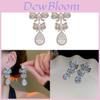 Minimalist Butterfly Knot Zircon Water Drop Earrings For Women Fashion Jewelry