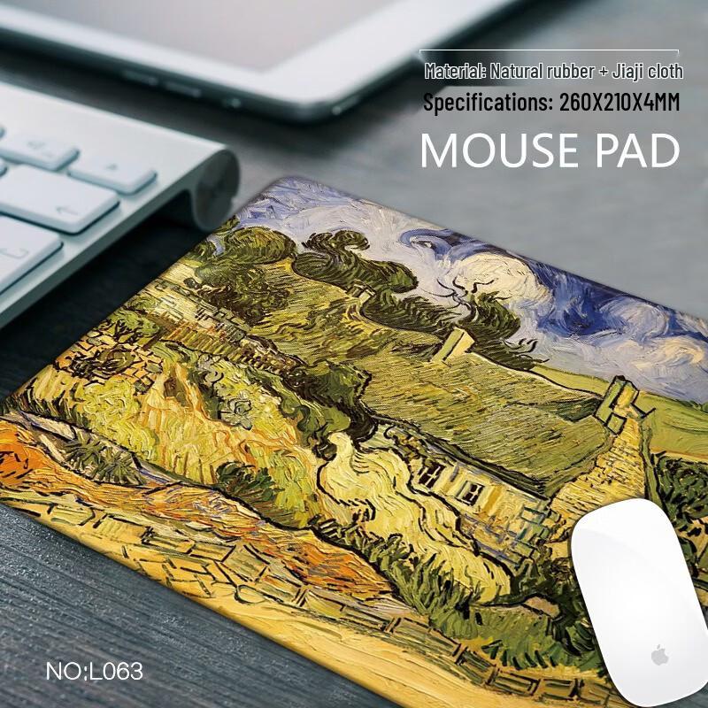 Fumaide Office Cloth Mouse Pad with Wrist Rest, 3-Pack