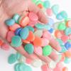 Home Garden Ornament Aquarium Glow In The Dark Artificial Stones Fish Tank Decoration Pebbles