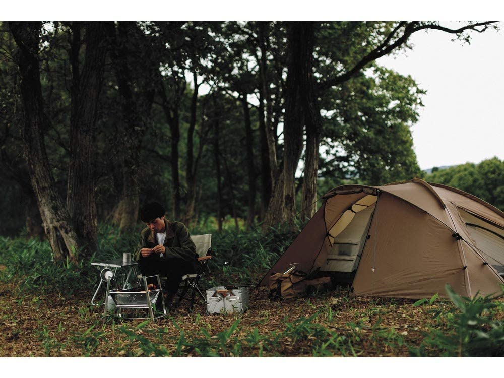 Snow Peak Minute Dome 1 Tent Fits Two Suitable for Solo or Duo Outdoor Pro.air (SSD-712), People, Gray, Camping.