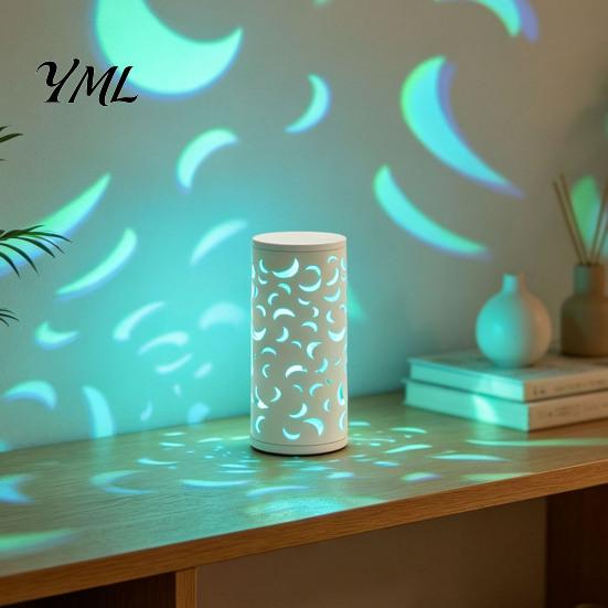 USB Powered Night Light Butterfly Projector Lamp, RGB 16 Colors Decorative Lamp with Remote Ambient Projection Control, Hollow-out LED for Bedroom