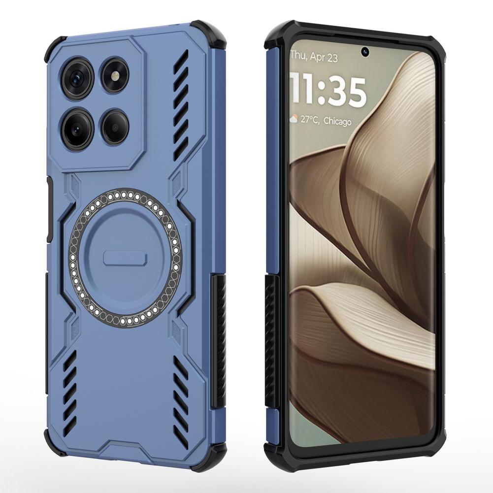 Chłodząca, Oddychająca, Odprowadzająca ciepło, Etui z mocnym pierścieniem magnetycznym do Moto G05 G15 G75 G86 Power G34 E15 Cienkie etui ochronne