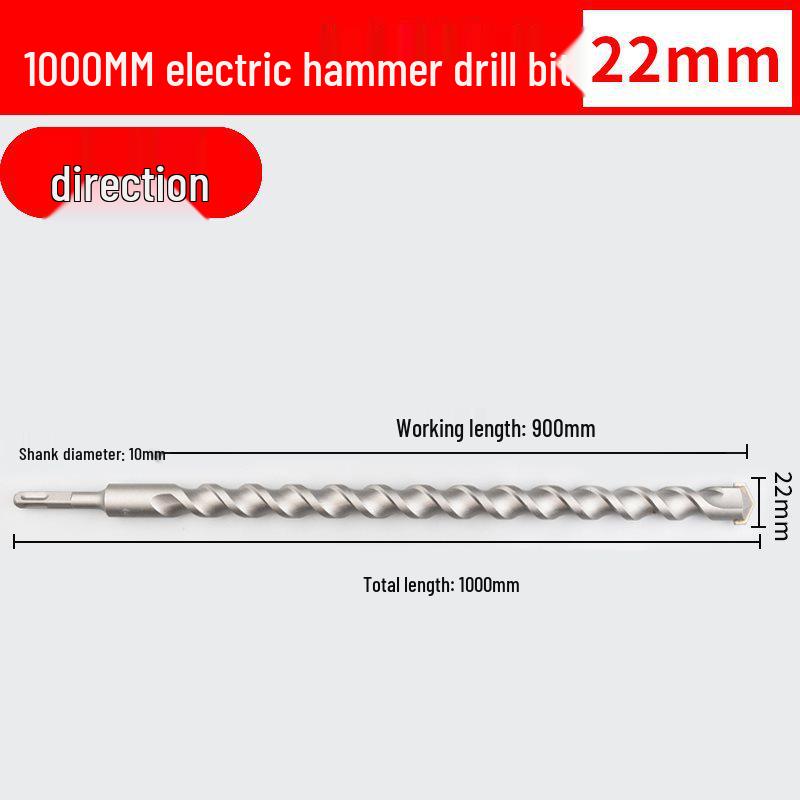 Two-Groove Round Handle & Four-Square Handle Concrete Hammer Drill Bit