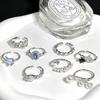 Nische High-End Offenes Ring-Set Gestapeltes Design Kalter Wind Personalisierter Modering Damen