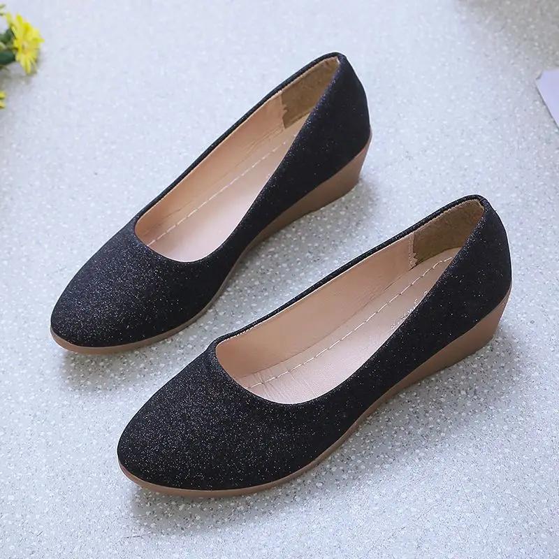Fashion With Bow Round Toe Ladies Pumps Medium Heels Women's Shoes Beau Today Chic Point Young Quick Delivery On Sale Shoe Wholesale Y2k