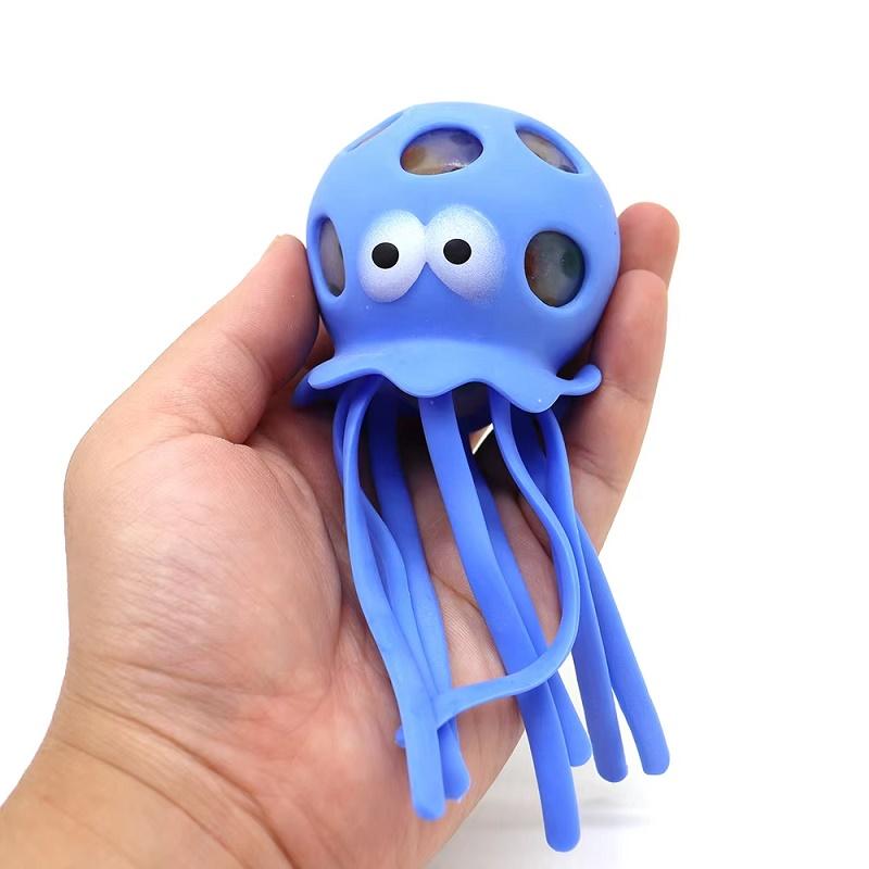

Octopus Stress Balls for Kids Adults Squeeze Balls Sensory Fidget Toys Relieve Anxiety Soft Squishy Toys for 3 4 5 Boy Girl Gift синий