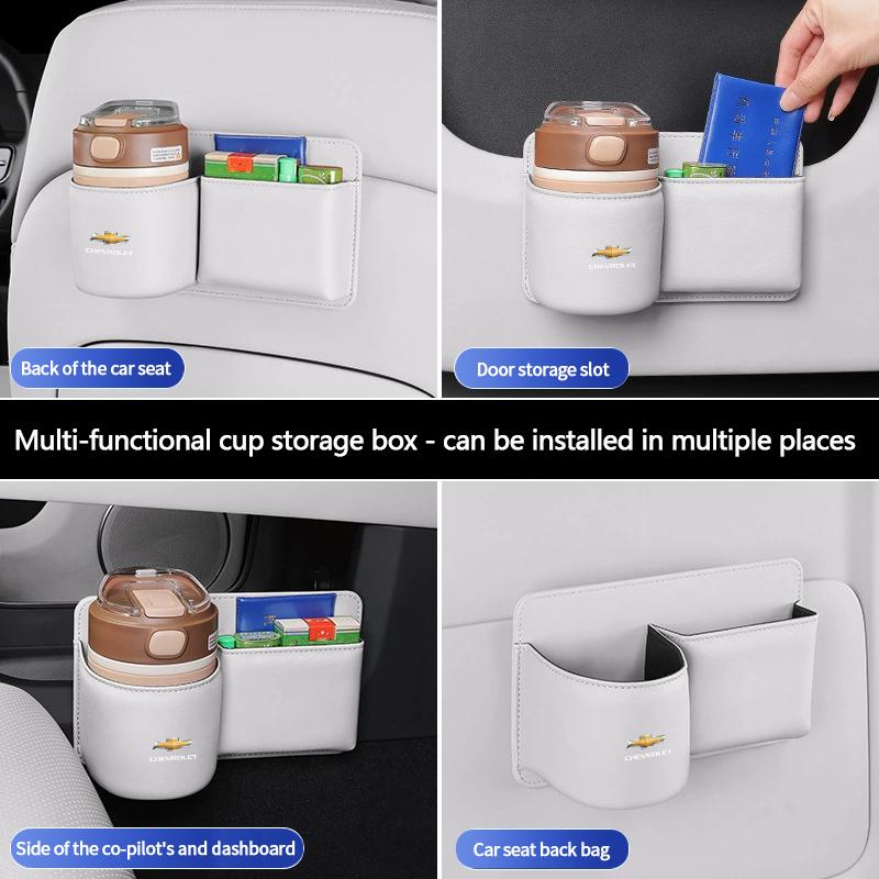 PDKLM1 Leather Car Door Cup Holder For Chevrolet Aveo Captiva Cruze Impala Orlando Sail Spark Sonic Malibu Lacetti Interior Accessories