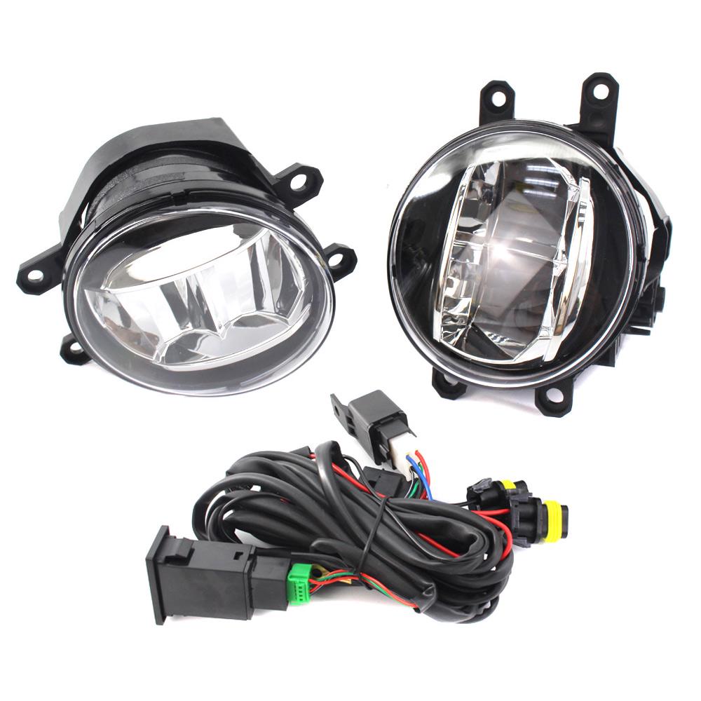 PAIR CLEAR BRIGHT LED FOG LIGHTS FOR LEXUS TOYOTA 81210-48050 81220-48050