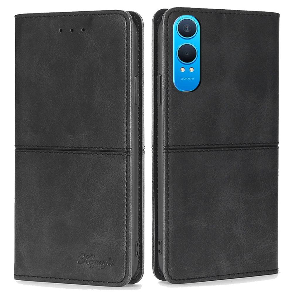 For OnePlus Nord CE4 Lite 5G/Oppo K12x 5G (China) Case Card Slots Cowhide Texture Phone Leather Cover