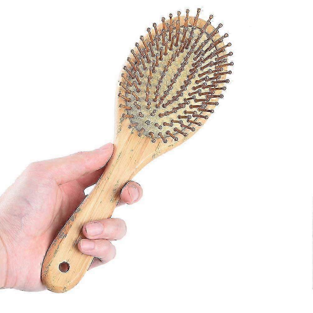 Wooden Hair Brush With Air Cushion Combs For Scalp Massage Anti-static, No Hair Tangle,1310