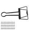 30Pcs Wire Binder Clips 2 Inch Hollow Out Strong Clamping Multi Purpose Small Binder Clips for Notes Tickets Papers