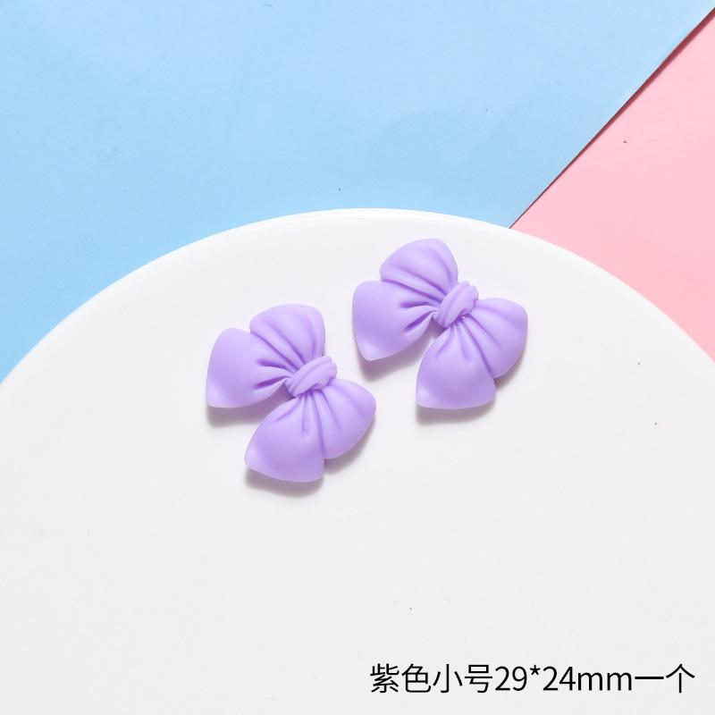 Simulation Bow Resin Accessories,10pcs Frosted Bow Tie DIY Handmade Mobile Phone Case Accessories,Material Package Accessories.