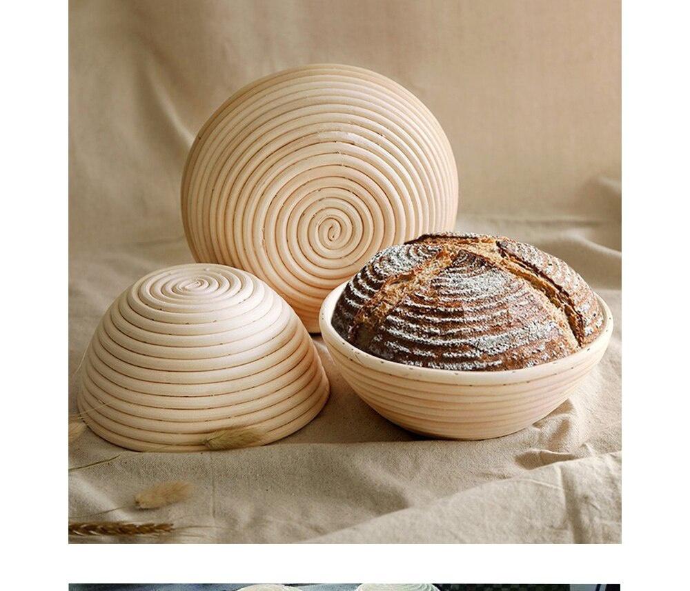 Round /Oval Bread Fermentation Natural  Rattan Basket Country Bread Baguette Dough Mass Proofing Tasting Proving Baskets BakerySupplies