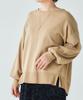 Le Coeur Blanc Hand Washable Volume Sleeve Knit Pullover 3048026400 Size 38 Bordeaux