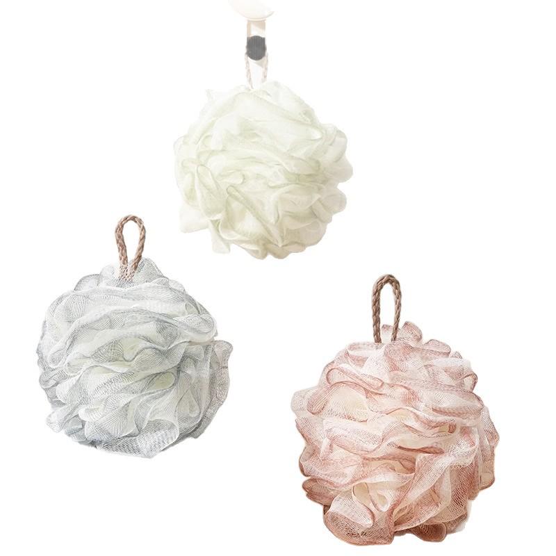 Premium Soft Exfoliating Shower Ball: Non-Dispersing, Luxurious Lather for Women’s Bathing