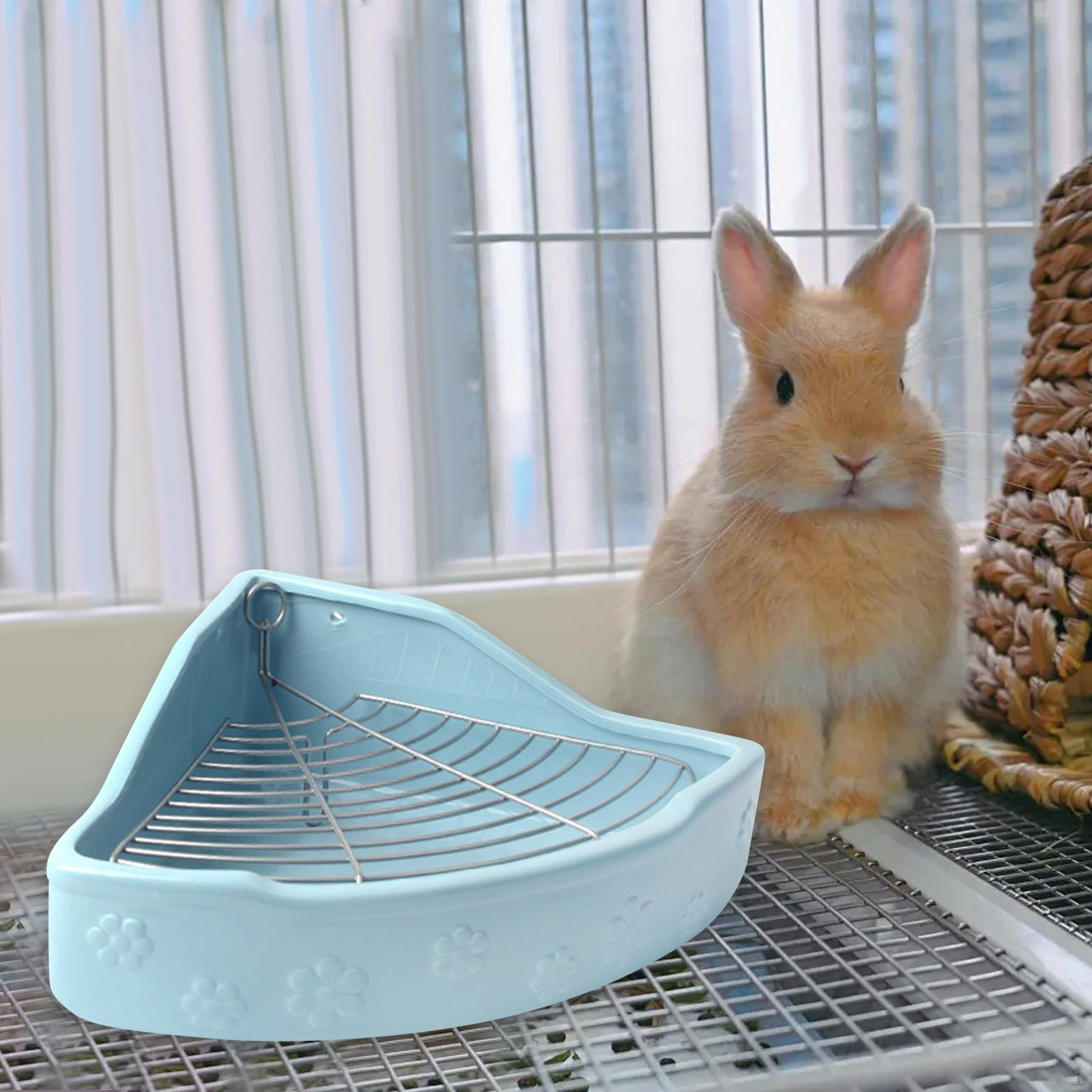 

Угловой лоток для кроликов, туалет для животных, для морских свинок, хомяков, кроликов, хорьков синий