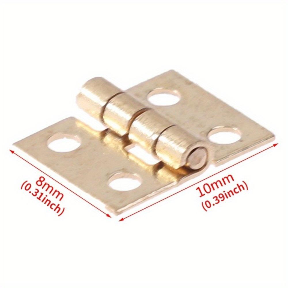 50 buc. Mini balama metalică mică pentru case 1/12 Garnituri de mobilier de dulapuri în miniatură pentru dulapuri 10 X 8 mm Feronerie pentru casă