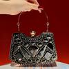 Waterdrop Handbag - Evening Bag - French-style Diamond-studded Handbag - High-end and Luxurious Chain Strap Women's Bag Casually
