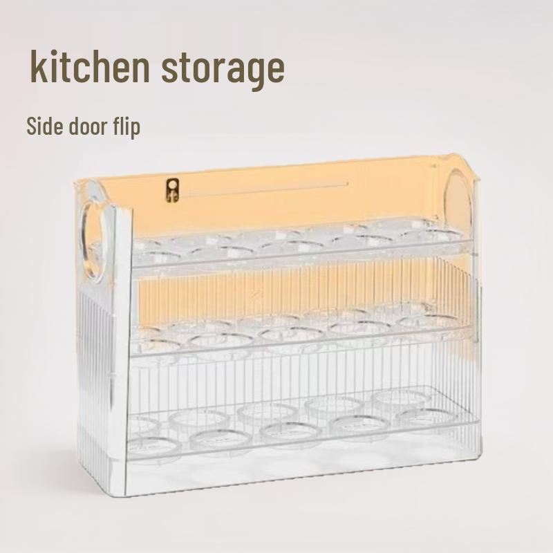 

Food-Grade Plastic Egg Carton for Refrigerator - New Kitchen Essential темно-зелений колір