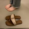 Set of toe cool slippers for women to wear summer new soft-soled simple flat sandals