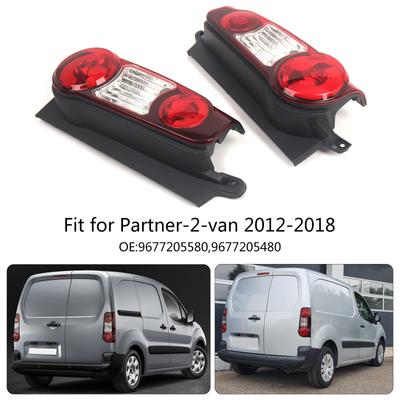 Left/Rear Tail Light Lens 9677205580 for Peugeot Partner 2012-2018 Rear Lamp Housing Without Bulb Replacement Accessory