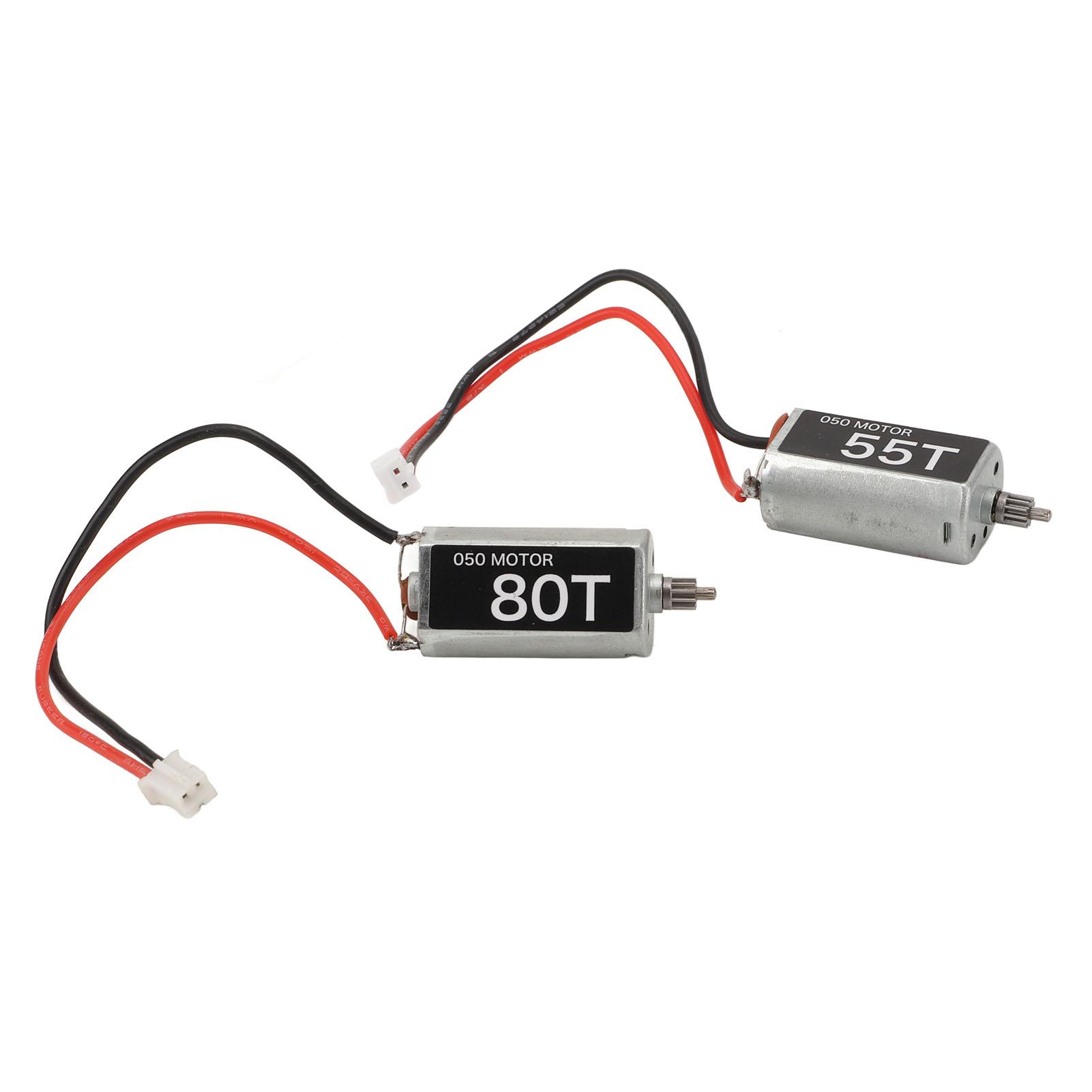 

55T 80T RC Мотор Високий Крутний Момент Колекторний Двигун Заміна для AXIAL SCX24 124 RGT RC Гусеничний Автомобіль