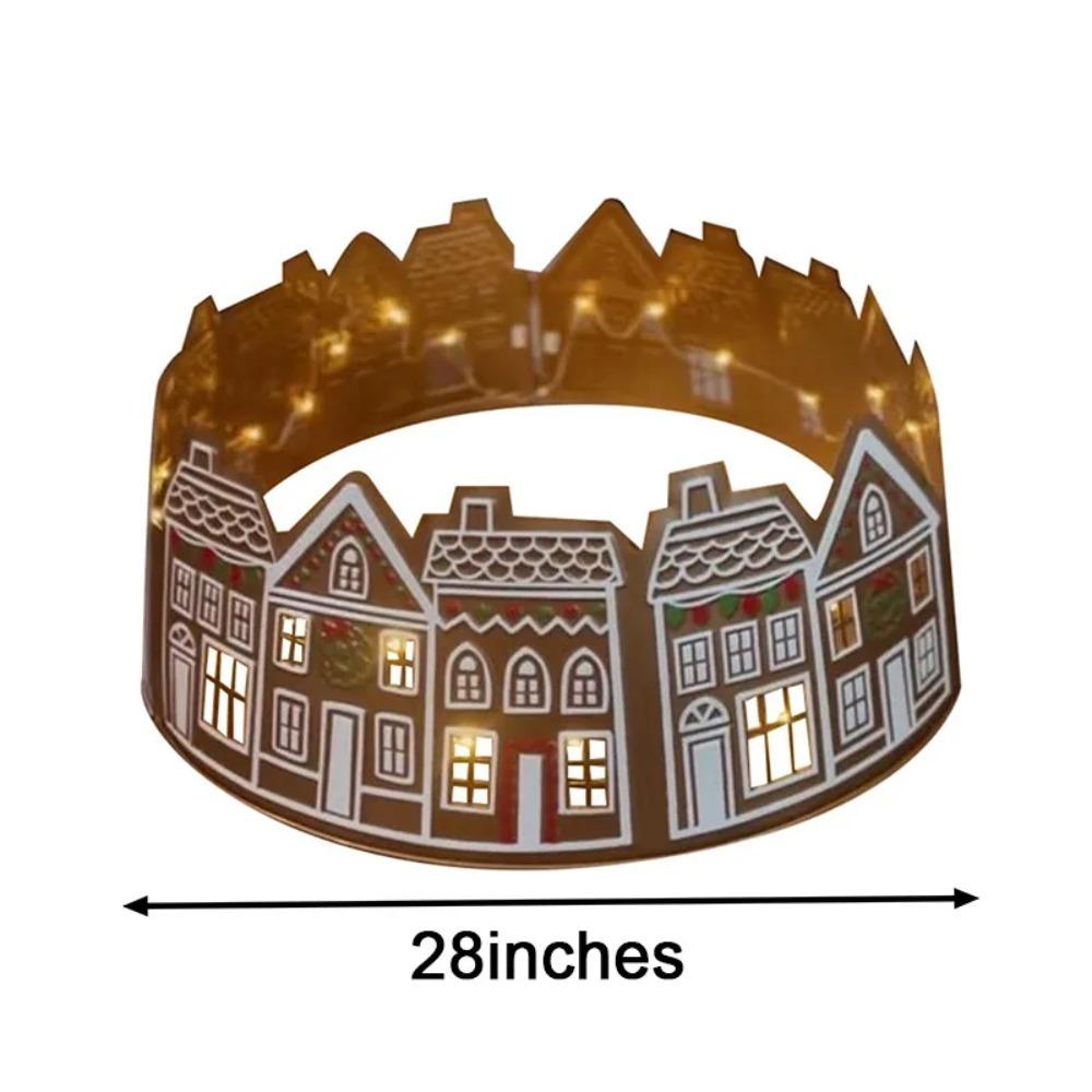 Christmas Ornaments Christmas Tree Cover Skirt LED Xmas Tree Base Decorative  Holiday Supplies