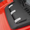 Chrome Hood Scoop Air Vent Cover Trim Bezels For Ford F150 2021-2023 Accessories