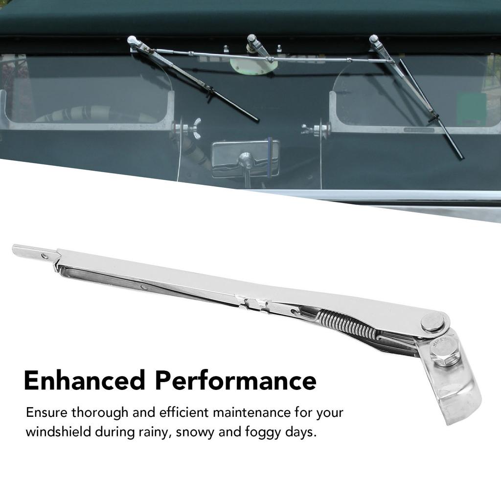 Power-Wischerarm, vielseitiger Scheibenwischerarm, verbesserte Leistung, 7 bis 11 Zoll, einstellbar, hohe Festigkeit für Boote