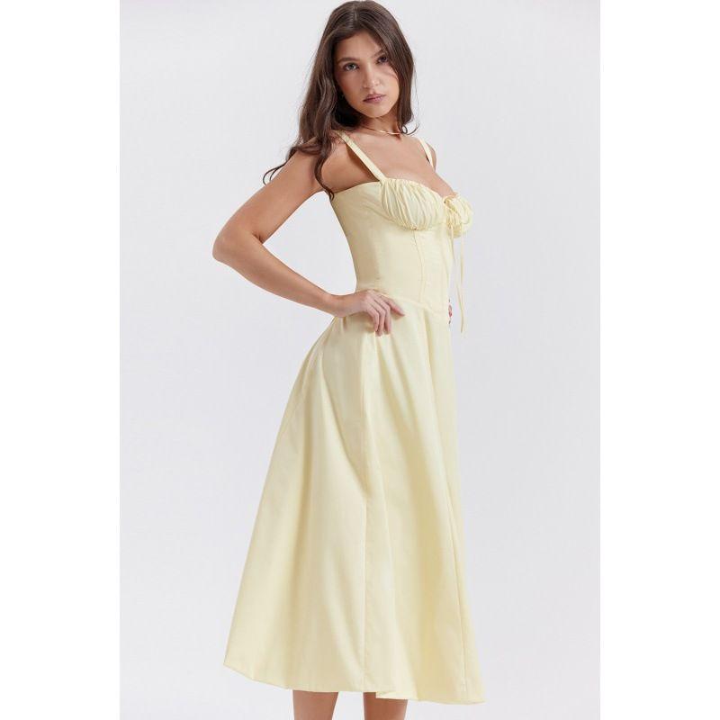 Floral Sexy Slit Suspender Dress Floral Sexy Slit Camisole Dress