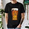 Men's T-Shirt Letter Wine Glass Beer Funny Graphic Print Men's and Women's Tees Top Summer Street Short Sleeve Casual Outdoor Clothing