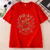 UnisexS Floral Letter Print Tshirts Casual Round Neck T Shirt for Summer Short Sleeve Printed Tshirt Unisex Clothing Tops