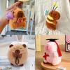 Capybara Keychain Plush Toy With Sparkling Chain For Animal Collectors