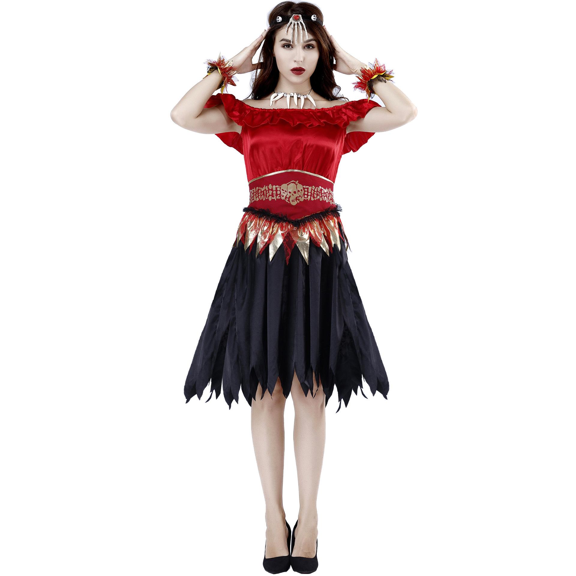 

Zombie vampire lady halloween costume adult vapire cotue evil demon costume M