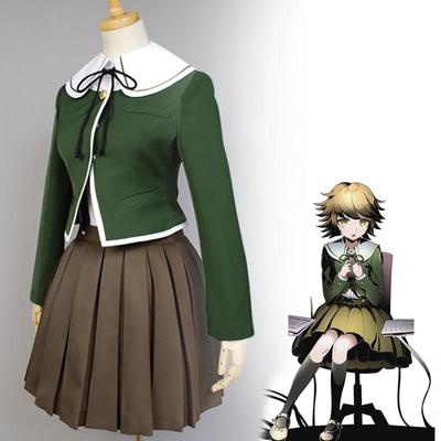 Kuma Chihiro Fujisaki disfraz de cosplay Danganronpa Fujisaki peluca de cosplay uniforme JK de mujer disfraz de Halloween