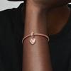Pandora Rose Gold Heart Pendant Love You Forever Women Jewelry 789369C01