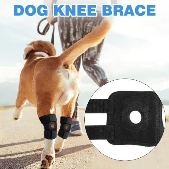 Yousheng 1 Pair Dog Leg Brace Adjustable Anti-Slip Design Pet Protective Gear Leg Joint Wrap Support Pet Supplies
