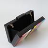 New Trendy Bags Fashion Women Handbags Candy Striped Acrylic Luxury Party Prom Evening Bag Woman Casual Wedding Box Clutch Purse