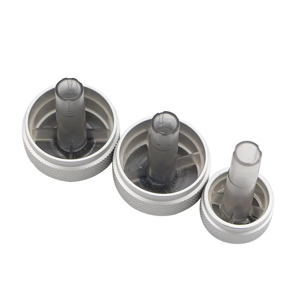 3Pcs Car Air Conditioning Knob Aluminum Alloy AC Heat Control Switch Car Air Conditioning Button Car AC Knob Auto Replacement