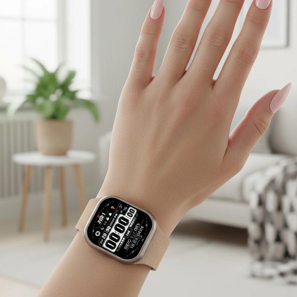 Magnetic Sport Strap For Apple Watch Ultra 3/2 49mm 38 40 41 44 45 46mm Litchi Pattern Silicone Band For Iwatch S11 10 9 8 7 SE3