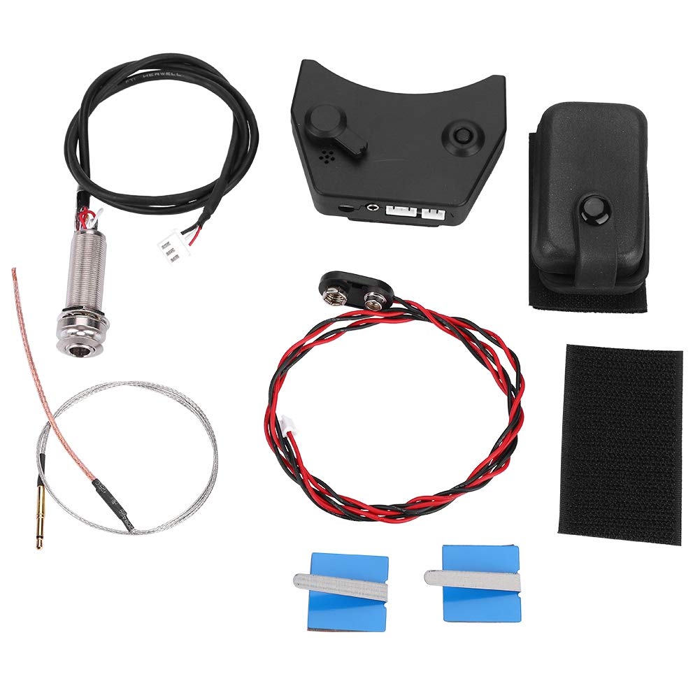 Generic Folk Guitar Sound Hole Preamp Bridge Transducer Pickup Acoustic Guitar Microphone