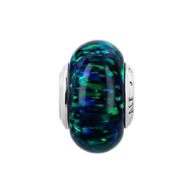 Pandora 791691c04 Opalescent Green Silver Charm