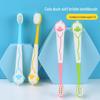 Children's Soft Bristle Toothbrush - Cartoon Lion Design, Single Pack for Ages 3-12