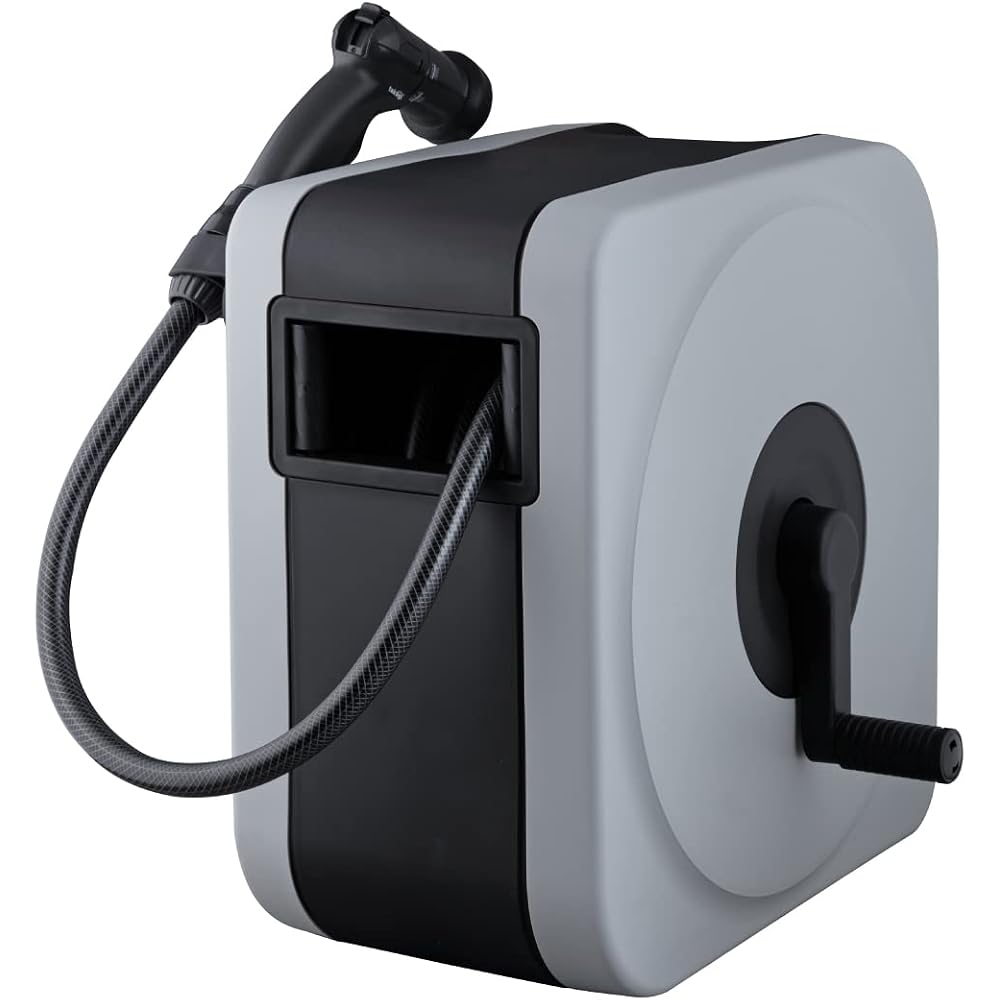 Takagi (Takagi) Hose Hose Reel BOXY NEXT (light Gray, 30m)
