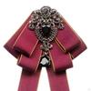 Bow Tie for Women Bowknot Necktie Vintage College Style Elegant Ribbon Formal Fashion Brooch Pin