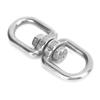 10Pcs Swivel Hooks M6 Double Ended Stainless Steel 8?Shape Shackle Ring Connector