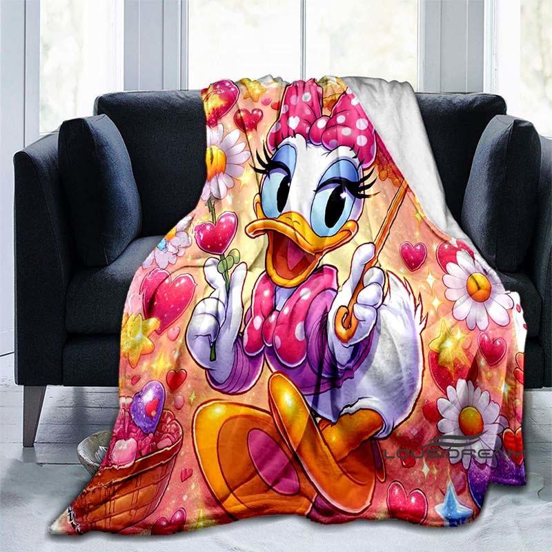 Cute Cartoon Daisy Duck Blanket Soft and Comfortable Perfect for Home Décor Bedroom Living Room and Sofa Throw