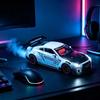 Zink Zinklegierung Körper Hypercar Wecker LED-Anzeige Automodell Uhr Supercar Wecker Heimdekoration
