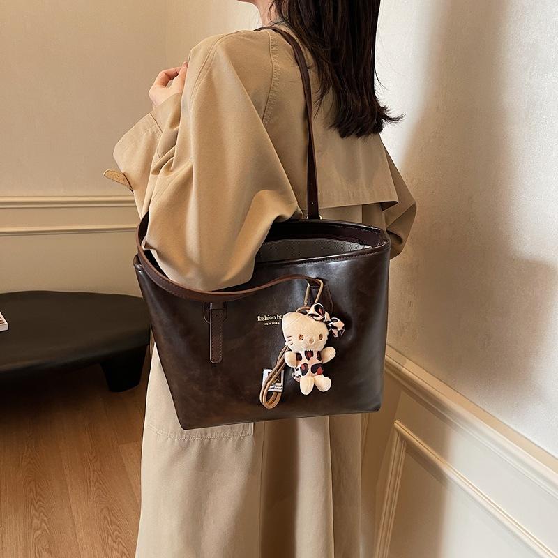 Premium Sense Large Capacity Bag Women 2025 New Trendy Fashion Shoulder Bag Underarm Bag Versatile Tote Bag Foreign Trade